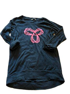 Aritzia TNA Del Mar Spiro Logo 3/4 Sleeve Relaxed Fit Raglan Tee Size XXS